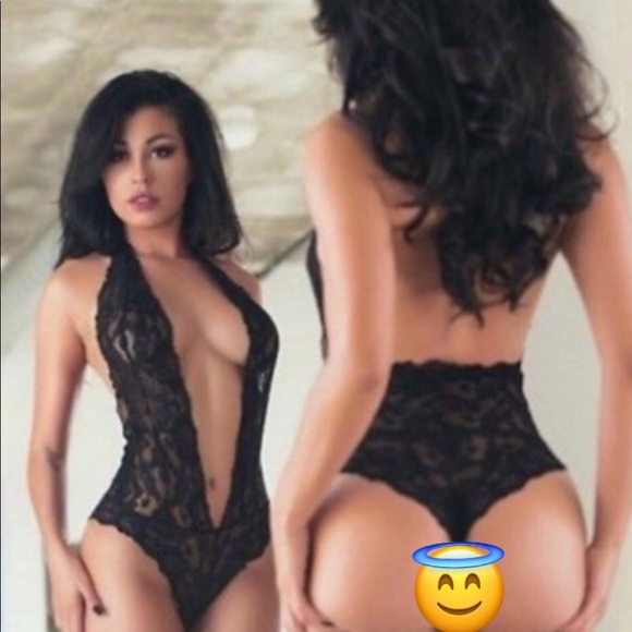 ❤️sexy black lace bodysuit lingerie sleepwear larg - Picture 2 of 7